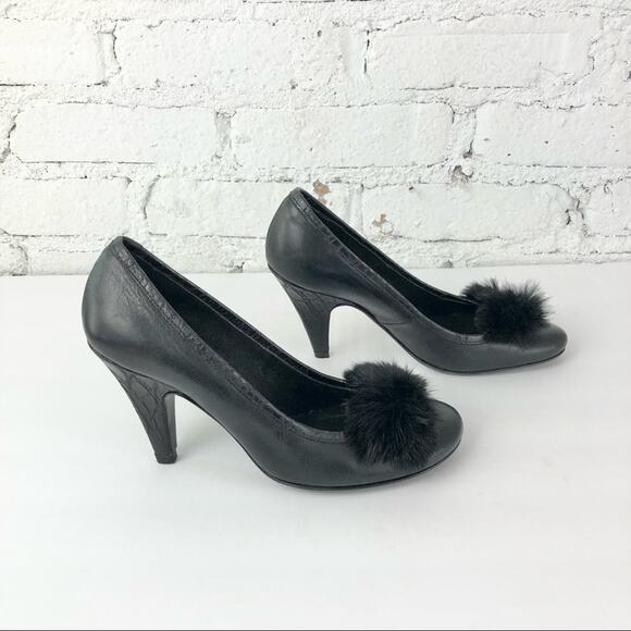 FX Fluxa Fur Toe Heels - Picture 2 of 11
